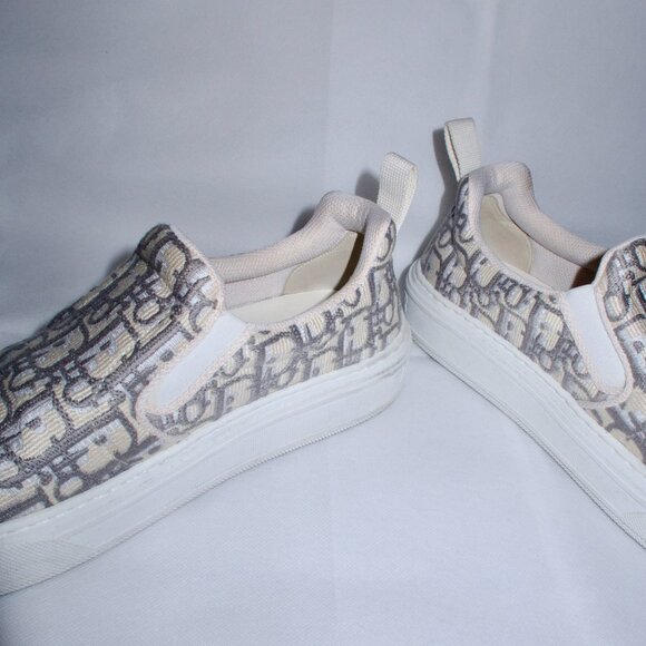 DIOR Solar Slip-On Sneaker 'Dior Oblique - Grey Stone' (IT/EU 39, US 9) - Picture 9 of 16